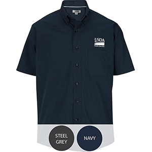 Men's Short Sleeve Lightweight Poplin Shirt with pocket