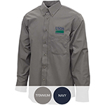 Men's Long Sleeve Poplin Shirt with Pocket