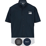 Men's Short Sleeve Lightweight Poplin Shirt with pocket