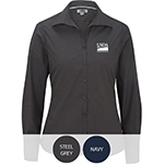 Womens Long Sleeve Lightweight Poplin Shirt